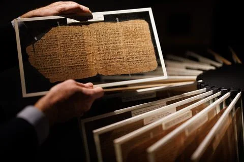 Crosby-Schoyen Codex to be auctioned in London, United Kingdom - 10 Jun 2024 Stock Photos