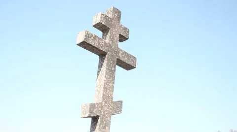 Cross Against the Sky Stock Footage 51650958