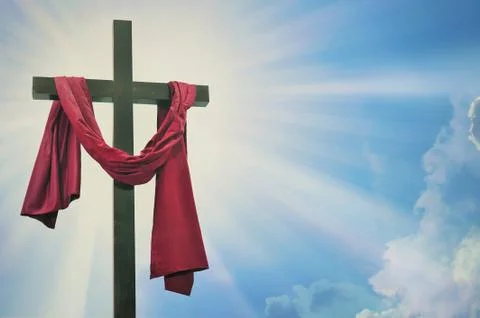 Cross against the sky Stock Photos