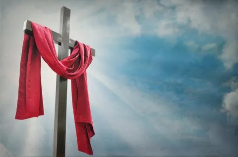 Cross against the sky Stock Photos