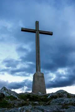Cross against the sky Stock Photos