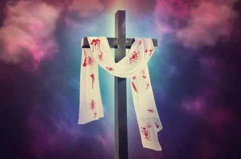Cross against the sky Stock Photos