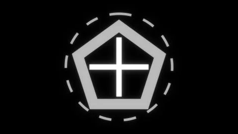 Cross aim icon, computer generated. 3d render of background with target symbol Stock Illustration