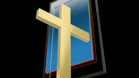 Cross with alpha 動画素材 87674558