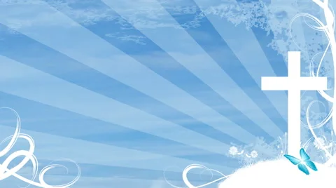 Cross and Butterfly 1080  background Stock Footage 50668904