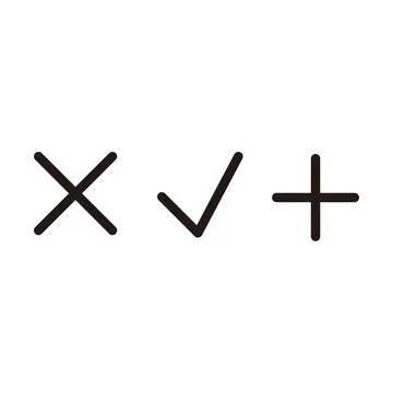 Cross and cross vector icon. Cross and cross vector icon. Cross vector Stock Illustration