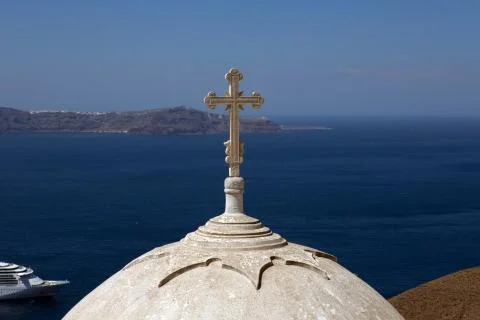 Cross and dome. Stock Photos