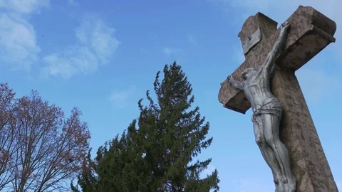 Cross and sky 스톡 동영상 71134116