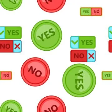 Cross and tick pattern, cartoon style Illustrazione stock