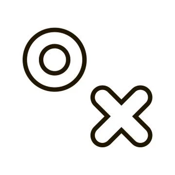 Cross and toe icon on white background. EPS 10. Vector illustration. Illustration