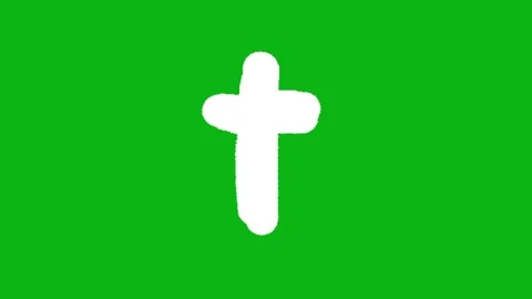 Cross animation on green background Vídeos de archivo 329818738