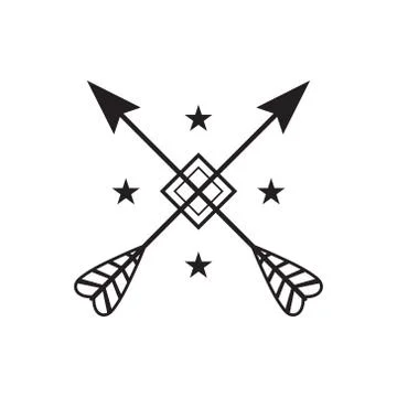 Cross arrows icon. vector illustration Stock Illustration