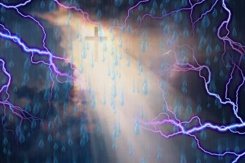 Cross bathed in Light Stock-Illustration