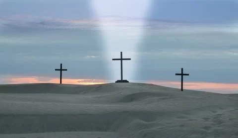 Cross beam of light Stock Photos