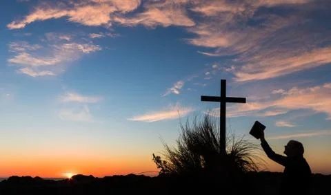 The Cross The Bible Stock Photos