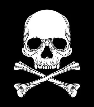 Cross bones and skull Stock-Illustration