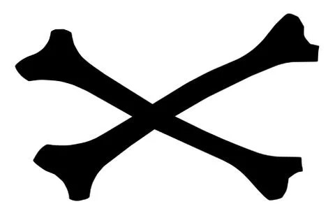 Cross Bones Stock Illustration