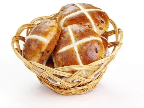 Cross buns Stock Photos