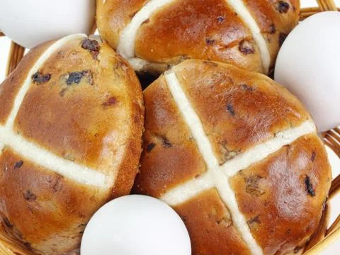 Cross Buns Stock Photos
