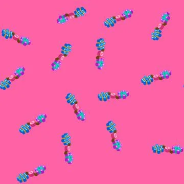 Cross chain compatibility decentralized application isometric seamless patter Stock-Illustration
