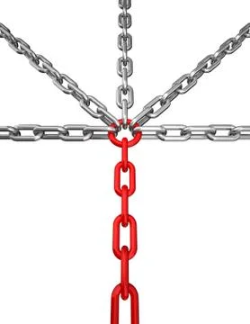 Cross chain 库存插图