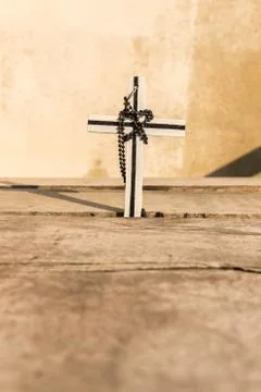 Cross with a chain Stock Photos