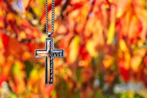 Cross On Chain Stock Photos