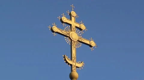 Cross chapel in memory of the 2000th anniversary of the birth of Christ Stock Footage 48614983