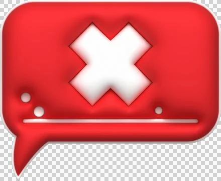Cross check mark icon button and no or wrong symbol on reject cancel Illustrazione stock