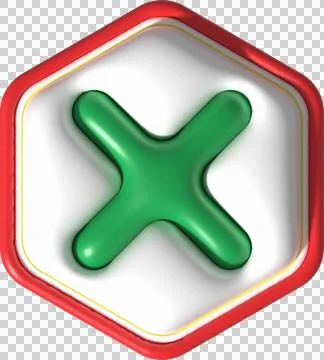 Cross check mark icon button and no or wrong symbol on reject cancel 스톡 일러스트