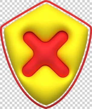 Cross check mark icon button and no or wrong symbol on reject cancel Stock Illustration