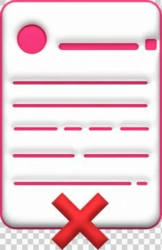 Cross check mark icon button and no or wrong symbol on reject cancel Stock Illustration