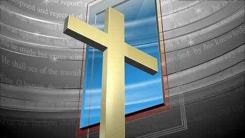 Cross for Church Service 動画素材 87673353