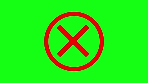 Cross in Circle Animation on Green Background Stock Footage 273992648
