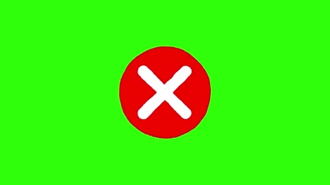 Cross in Circle Animation on Green Background Stock Footage 309845558