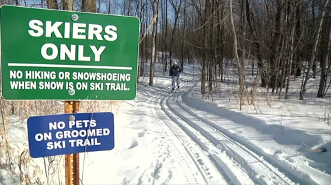 Cross country skiing 04 Stock Footage 36622800