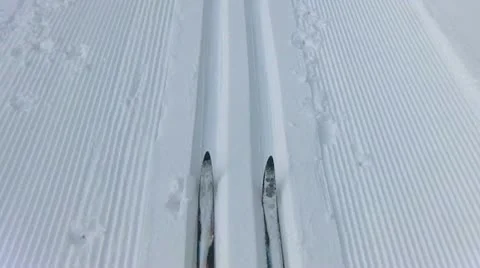 Cross-country skiing Video stock 11143397