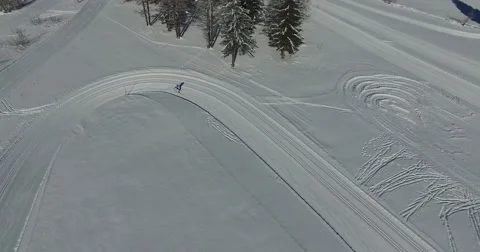 Cross country skiing Stock Footage 67653604