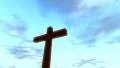 Cross crucifix with time lapse clouds loop christian HD Footage