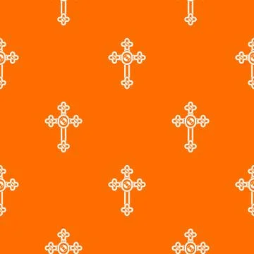 Cross with diamonds pattern seamless 스톡 일러스트