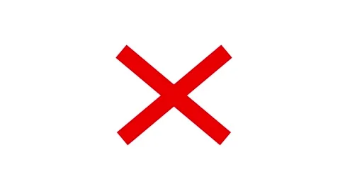 Cross, Error Mark Symbol Animation background. 動画素材 336859264