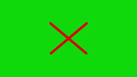 Cross, Error Mark Symbol Animation background. Video stock 336859265