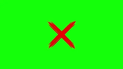 Cross, Error Mark Symbol Animation background. 動画素材 336859529