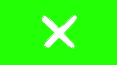 Cross, Error Mark Symbol Animation background. 库存影片 336859538