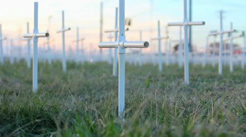 Cross Field 2 Medium 23.98 1080 Stock Footage 10685507