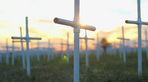 Cross Field Medium 23.98 1080 Stock Footage 10685506