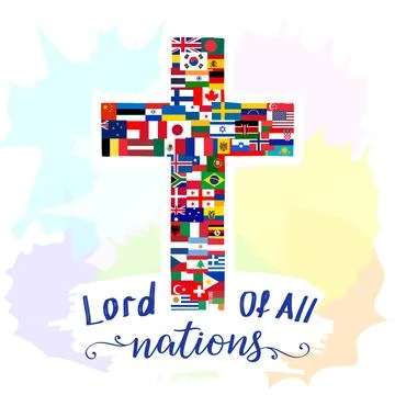 Cross flag Stock Illustration