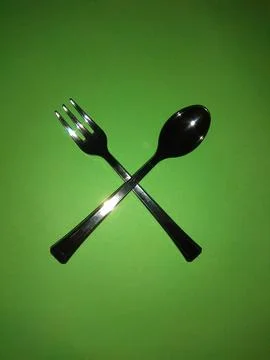 Cross fork spoon Stock-Fotos