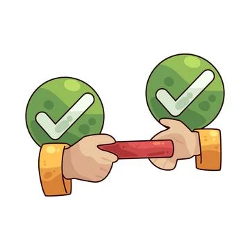 Cross-functional team illustration 库存插图