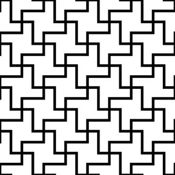 Cross geometrical linear texture. seamless abstract graphic illustration. Stock Illustration